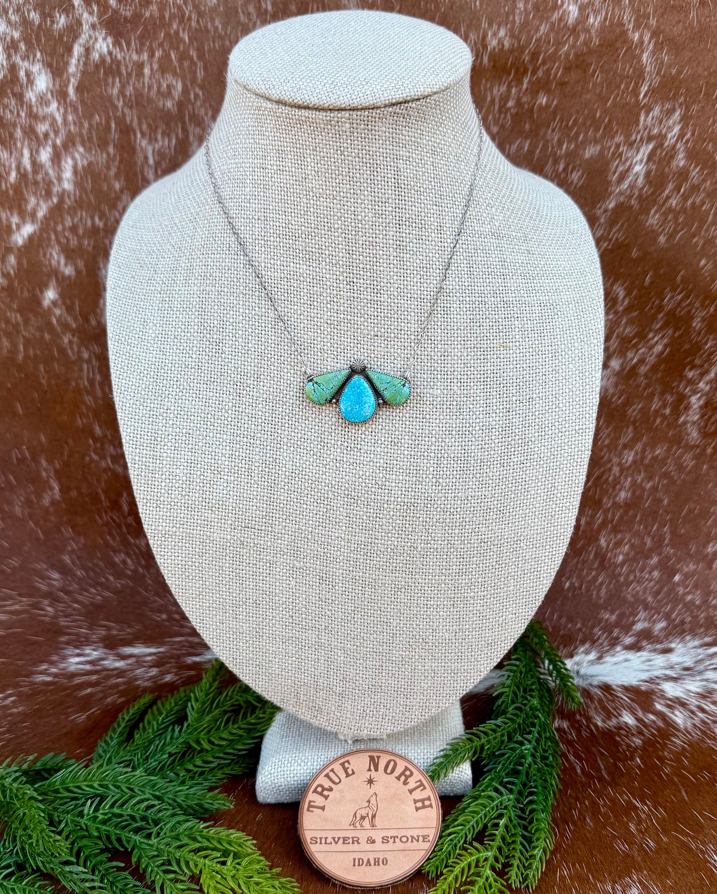 Blue Moon Turquoise & Sonoran Blue Turquoise Necklace