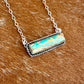 Royston Turquoise bar necklace