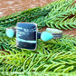 Black Buffalo Turquoise and Kingman Turquoise cuff bracelet