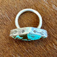 Turquoise #8 Stamped Arrow Ring