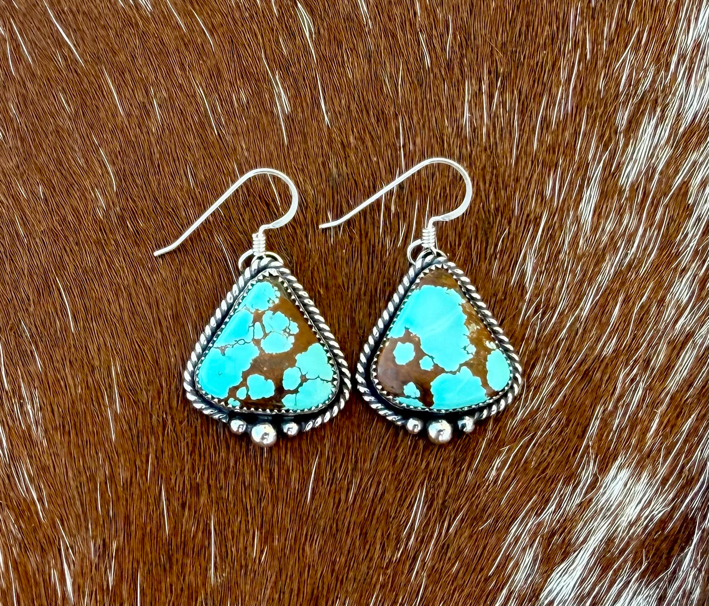 Number 8 Turquoise Earrings
