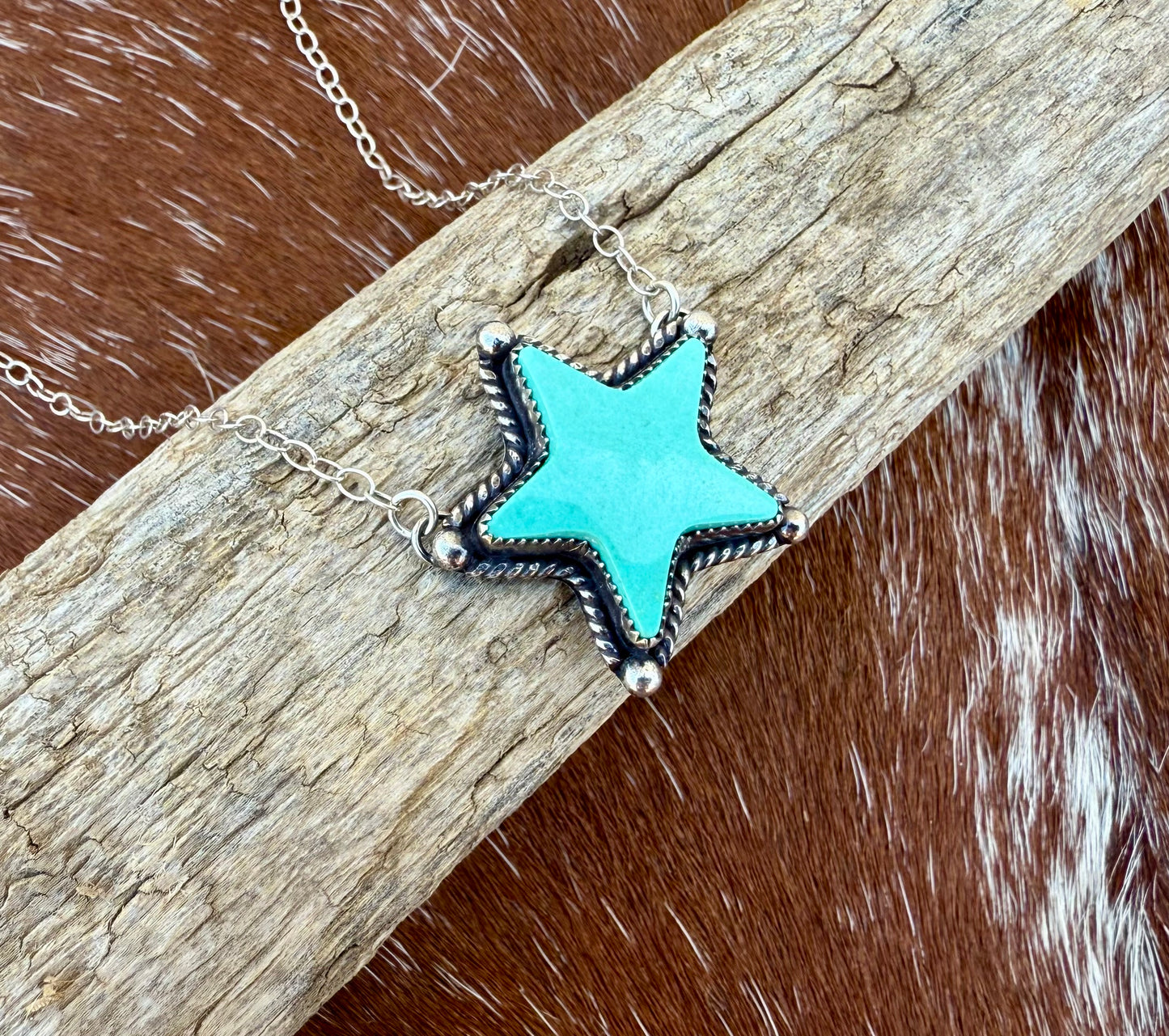 Chilean Turquoise Star Necklace