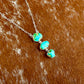 Sonoran Gold triple stone necklace