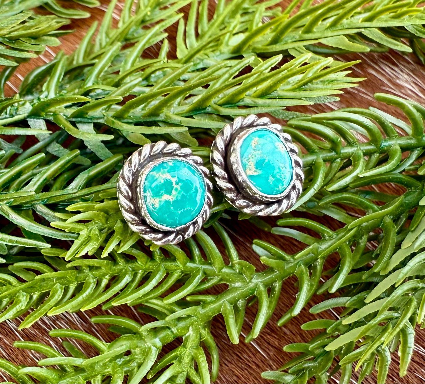 Sonoran Gold Turquoise stud earrings