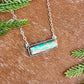 Royston Turquoise bar necklace