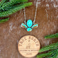 Carico Lake Turquoise, Sonoran Gold Turquoise, Royston Ribbon Turquoise Four Stone Necklace