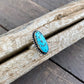Natural Kingman Turquoise Oval Ring