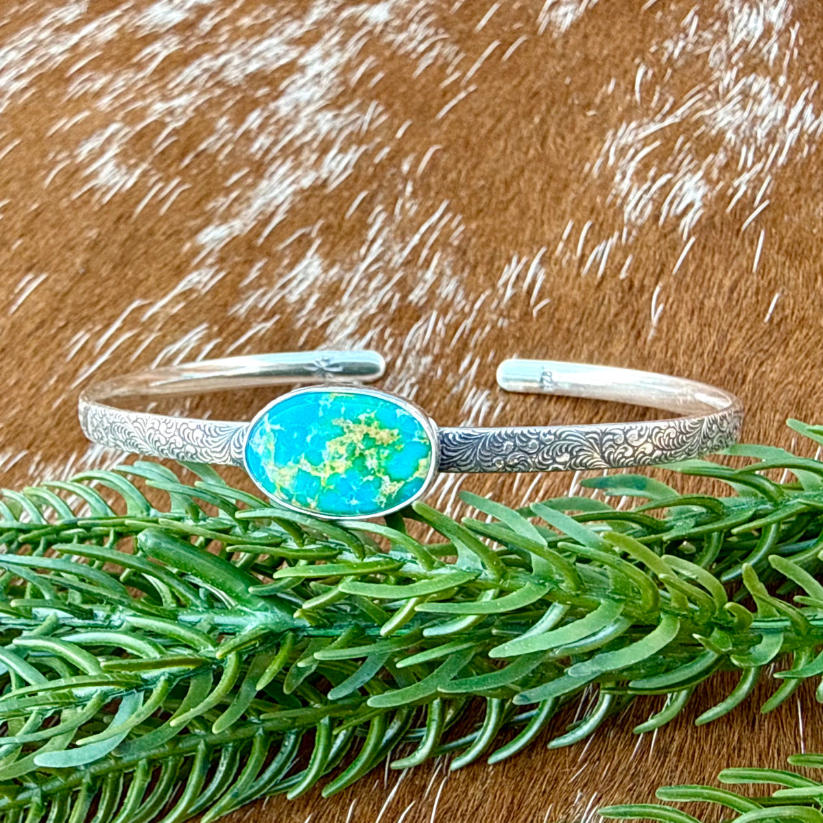 Sonoran Mountain turquoise bracelet cuff