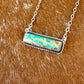 Royston Turquoise bar necklace