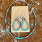 Sterling Silver Pearls 4mm and Kingman Turquoise beads