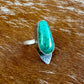 Chrysocolla Arrow Accent Stamped Ring