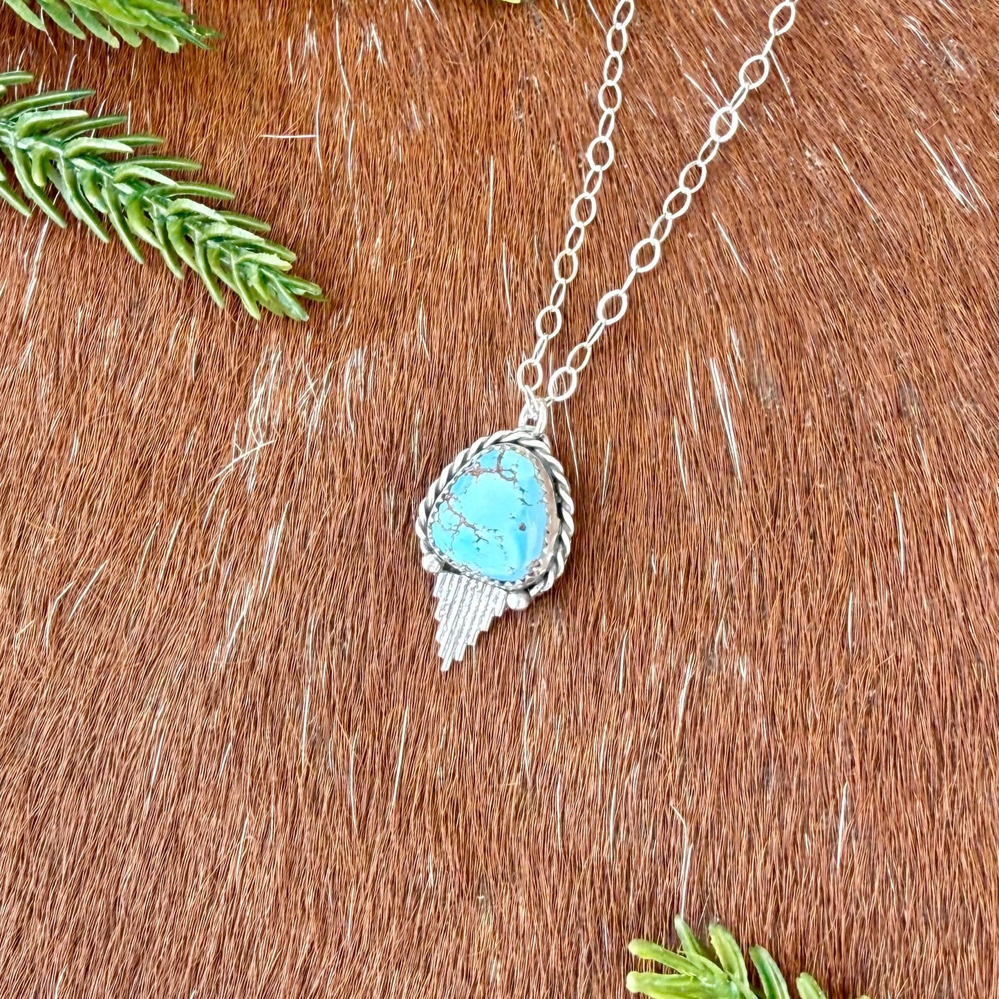 Golden Hills turquoise with Silver Flare