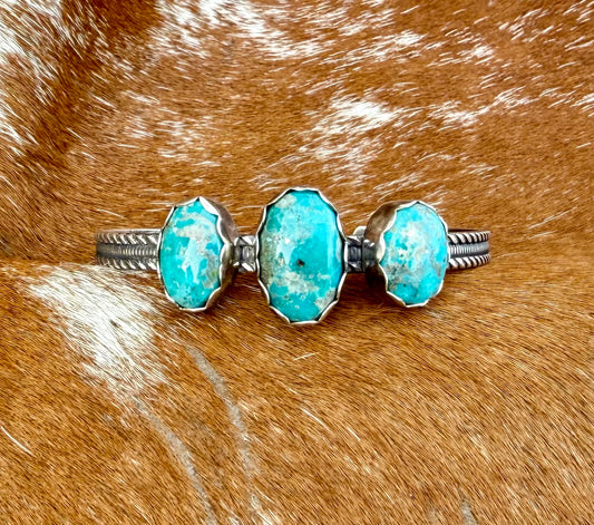 White Water Turquoise cuff bracelet
