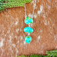 Sonoran Gold triple stone necklace