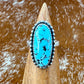 Natural Kingman Turquoise Oval Ring