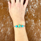 Sonoran Gold Turquoise and Kingman Turquoise cuff bracelet