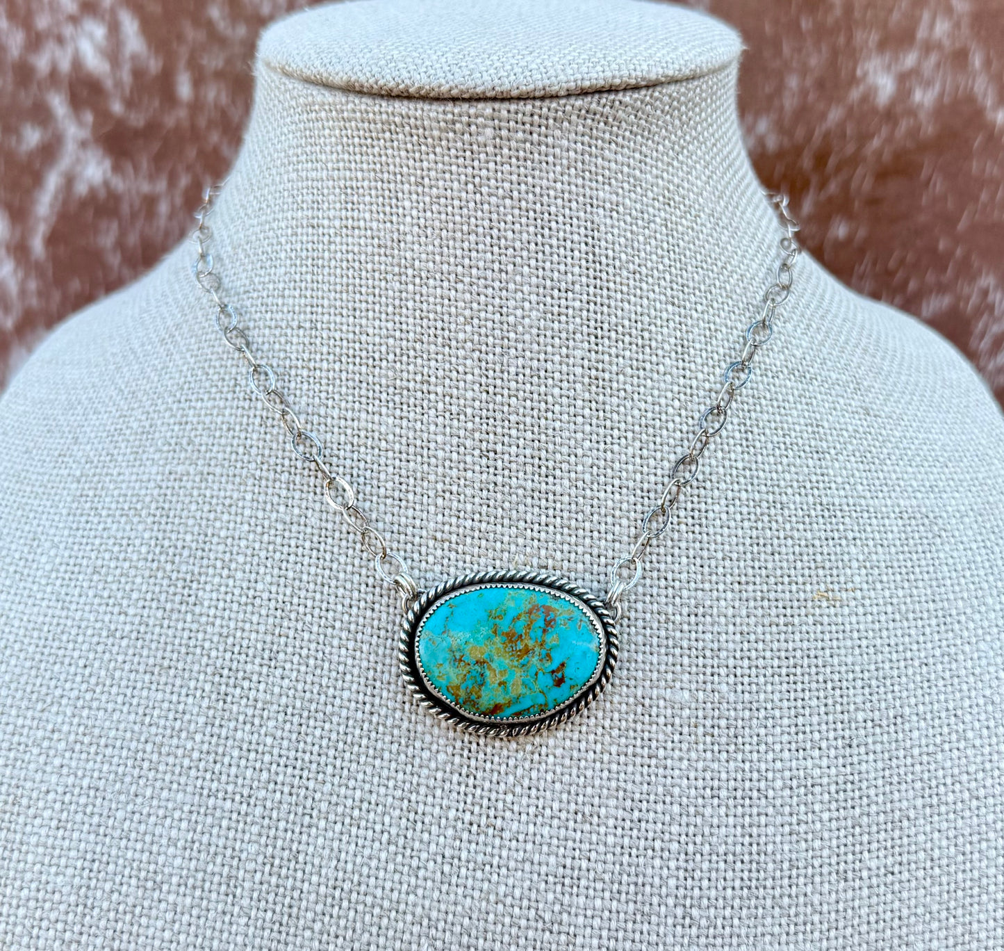 Turquoise Mountain Pendant Necklace