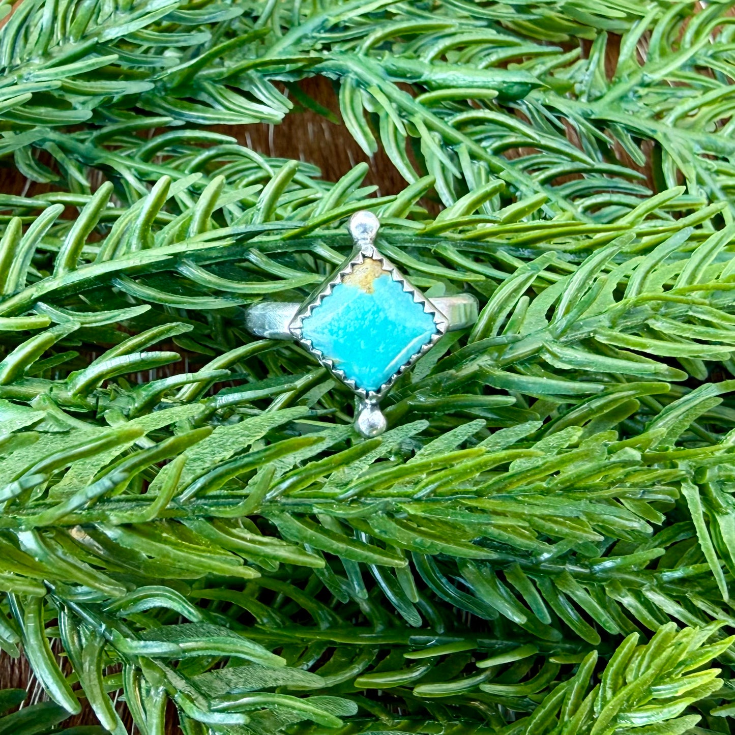 Mini Cassie Style Ring - Kingman Turquoise