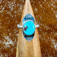 Egyptian Turquoise Stamped Ring
