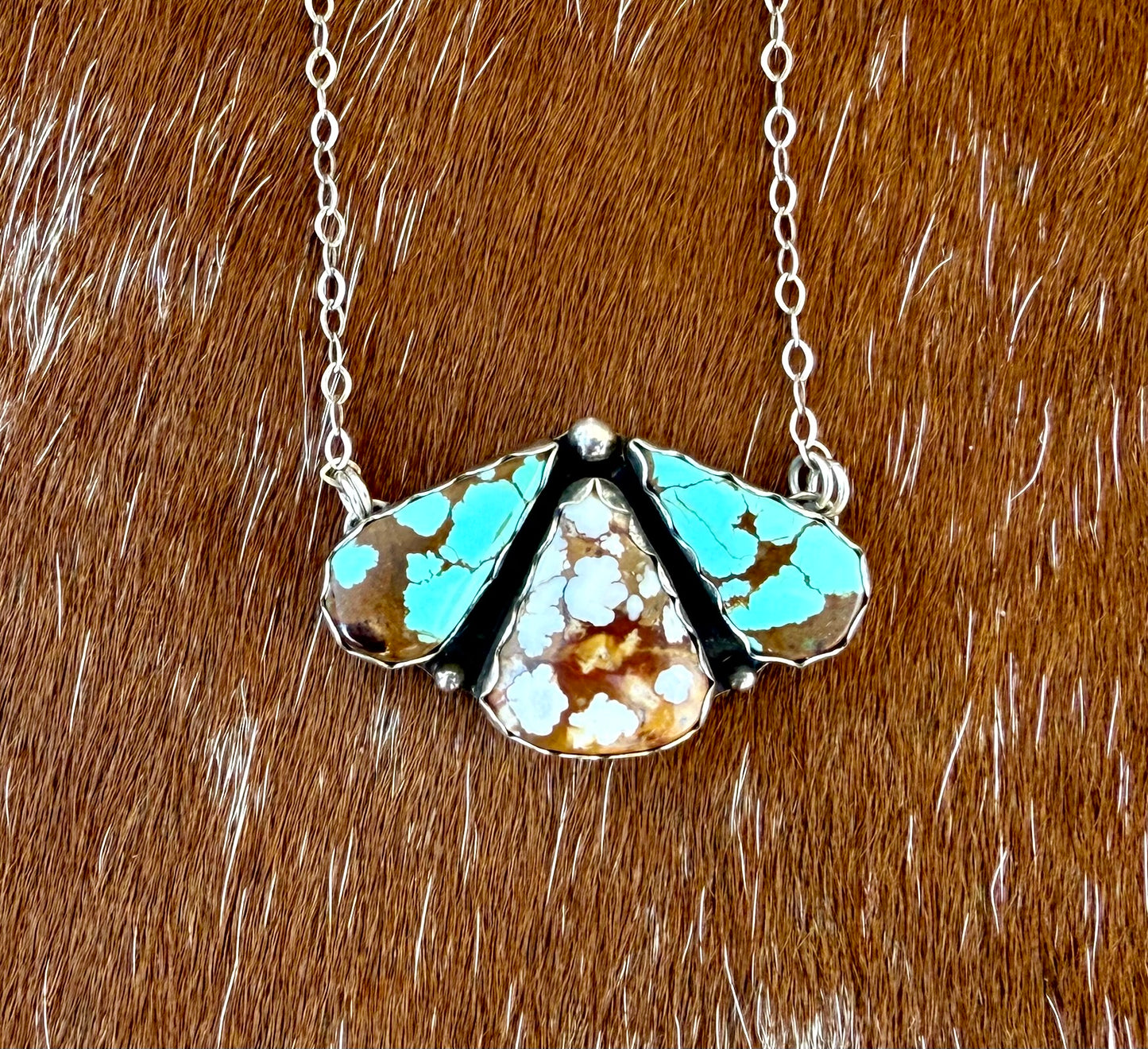 Number 8 Turquoise & Wild Horse Necklace