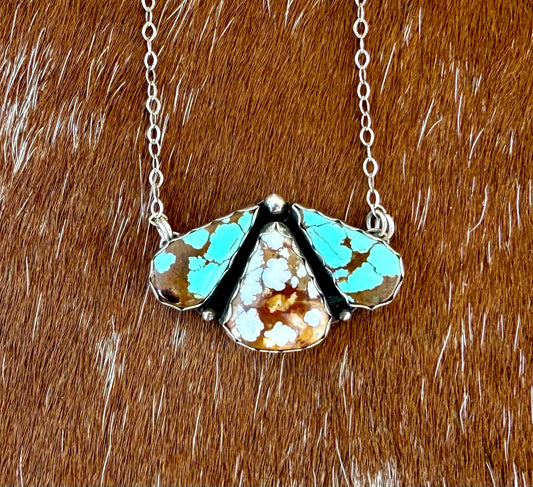 Number 8 Turquoise & Wild Horse Necklace