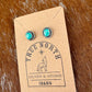Sonoran Gold Turquoise stud earrings