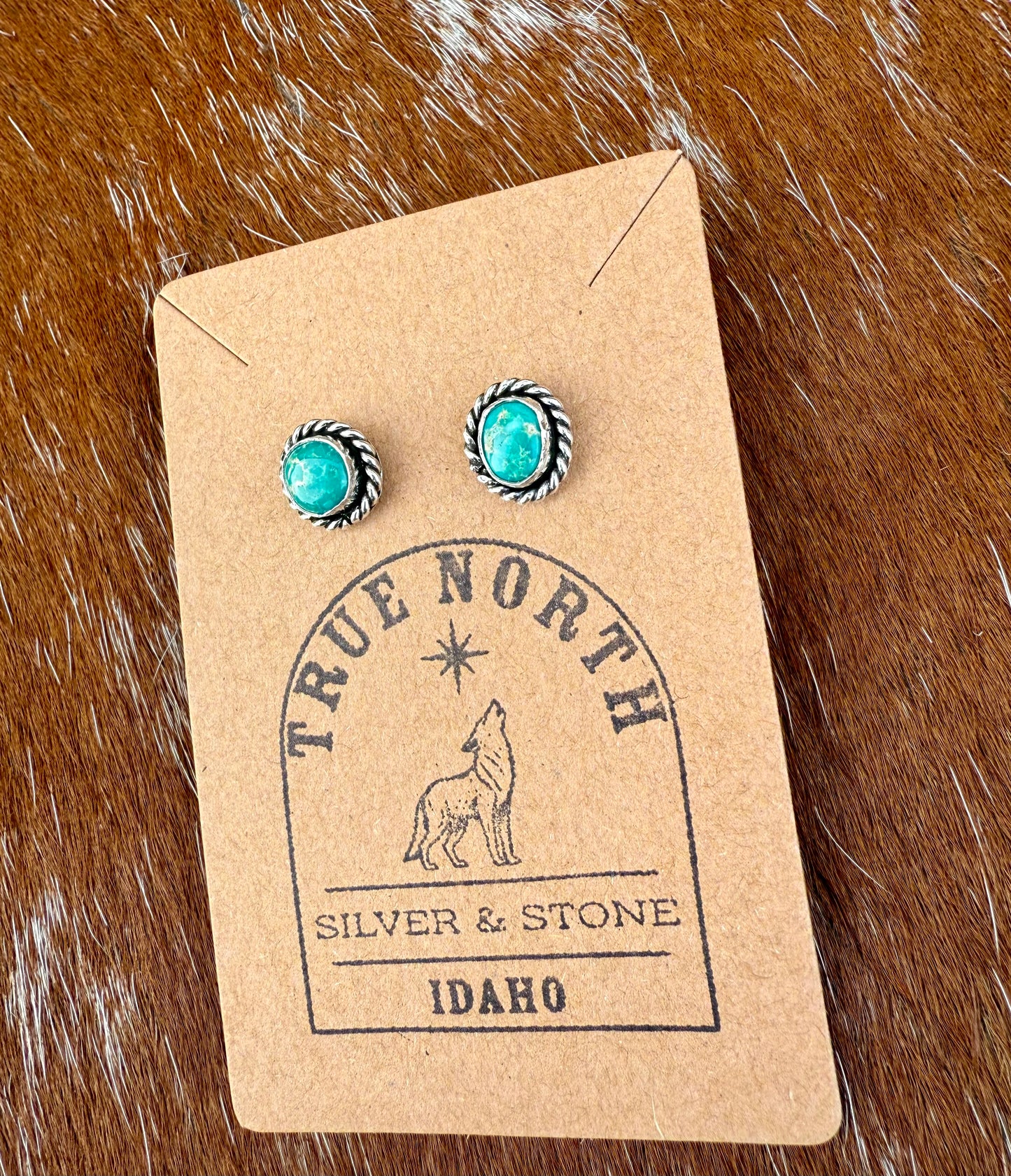 Sonoran Gold Turquoise stud earrings