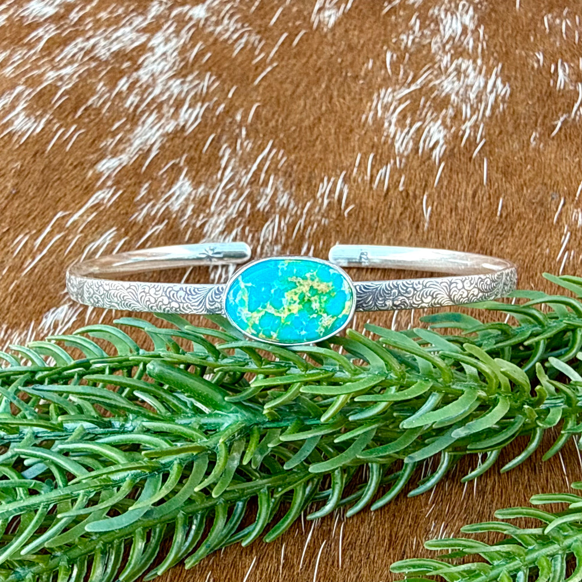 Sonoran Mountain turquoise bracelet cuff