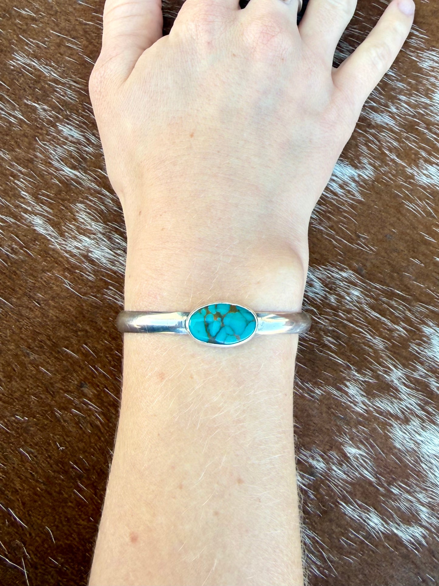 Carico Lake Turquoise cuff bracelet