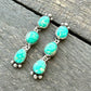 Sonoran Gold Turquoise Dangle Stud Earrings
