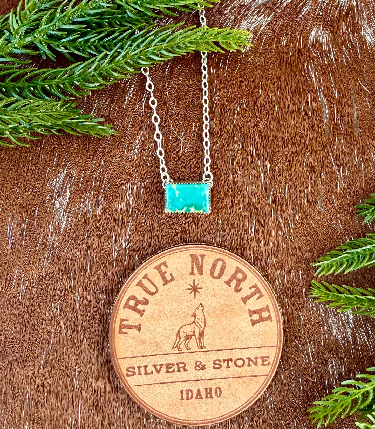 Royston Turquoise Bar Necklace