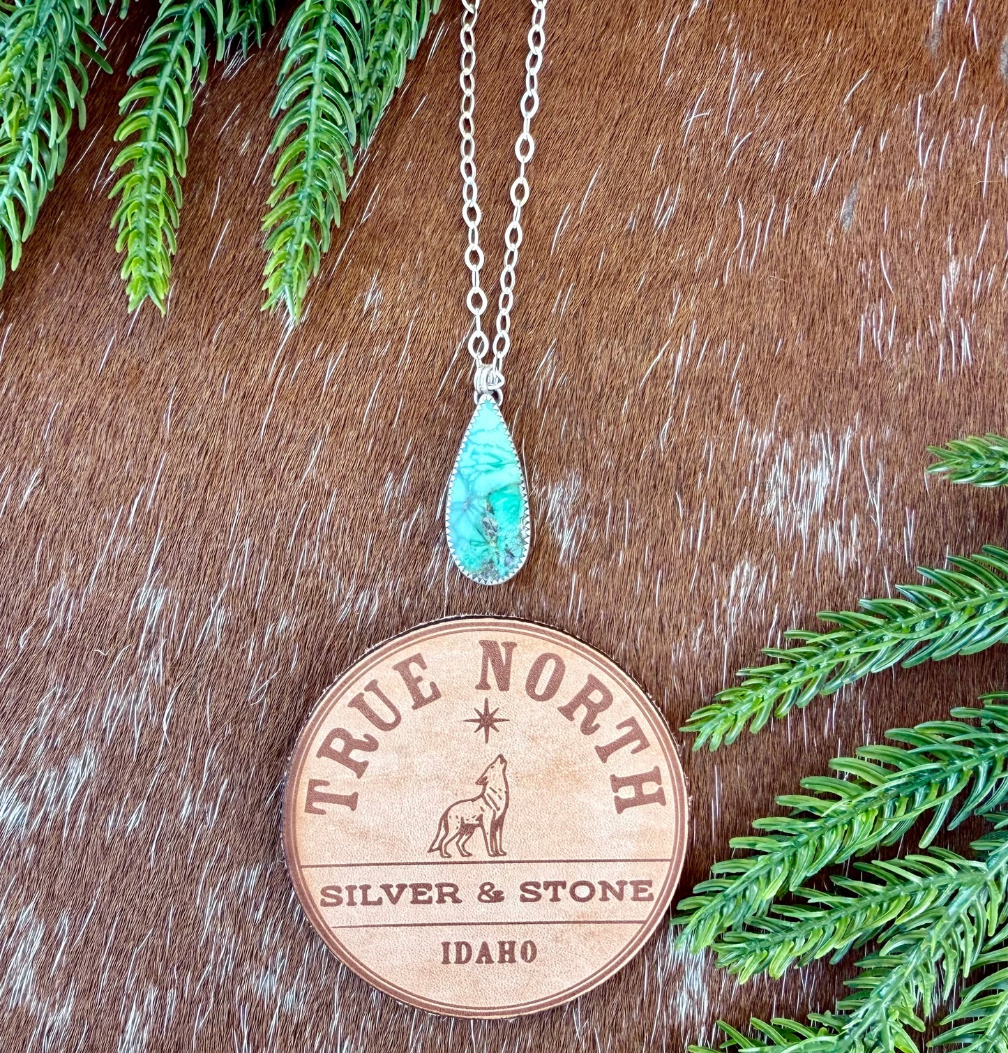 Broken Arrow Variscite Necklace