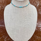 Sterling Silver Pearl 4mm and Kingman Turquoise beaded necklace