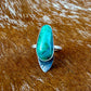 Chrysocolla Arrow Accent Stamped Ring