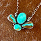 Carico Lake Turquoise, Sonoran Gold Turquoise, Royston Ribbon Turquoise Four Stone Necklace