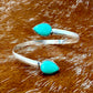 Kingman Turquoise wrap cuff bracelet