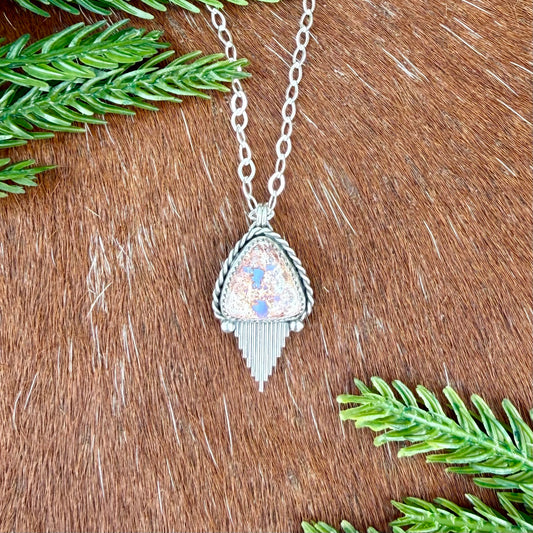 Mexican Fire Opal with Silver Flare