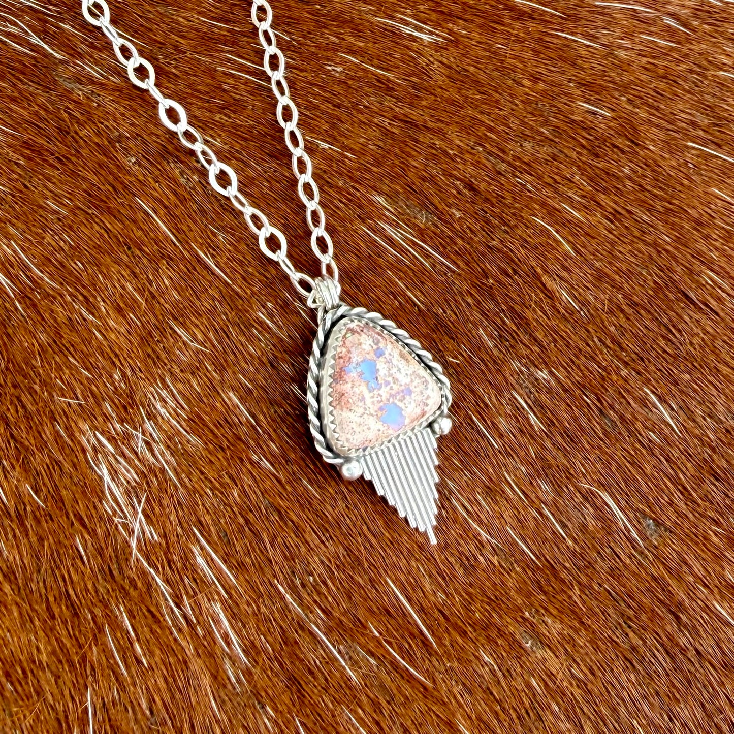 Mexican Fire Opal with Silver Flare