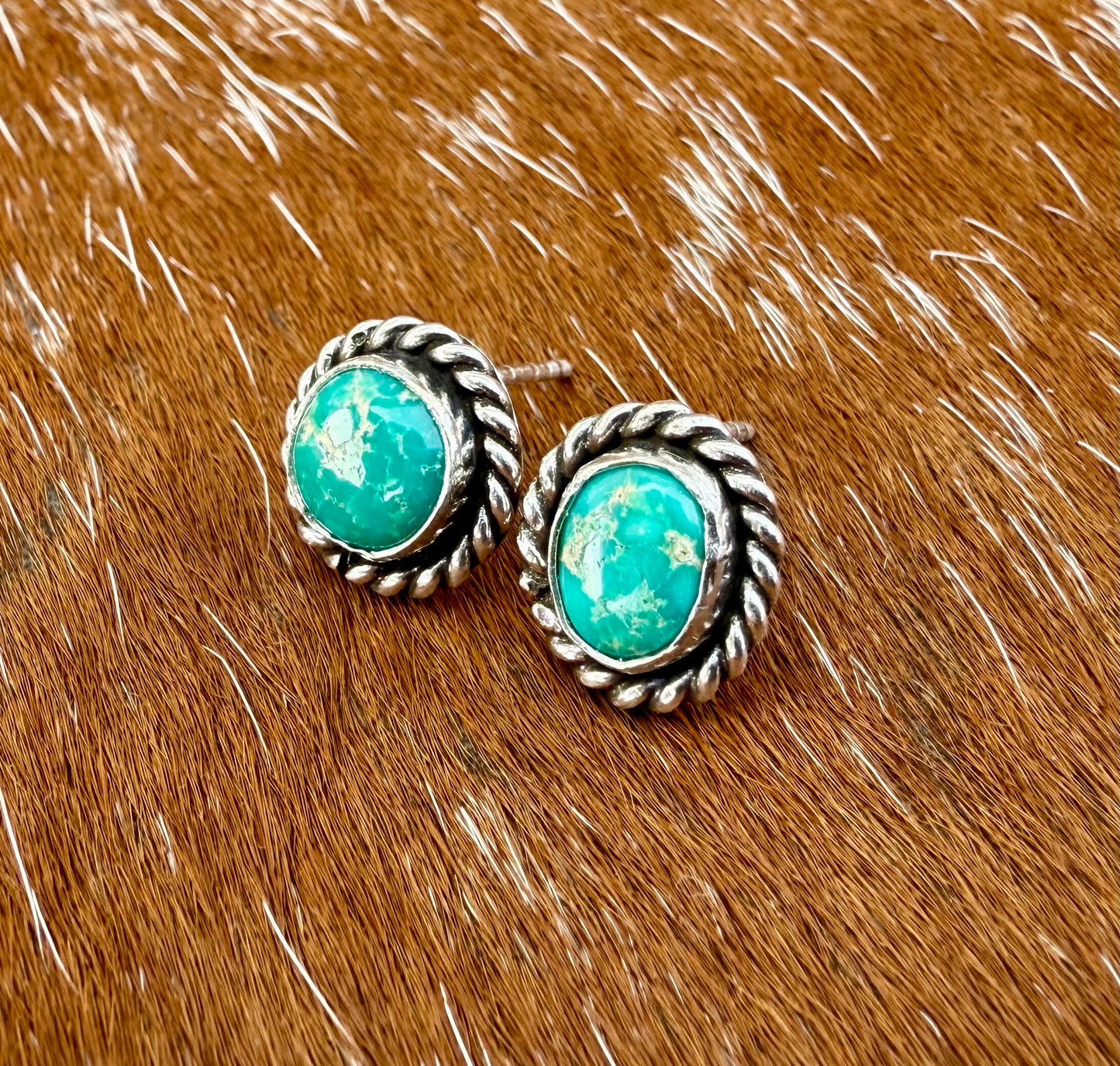 Sonoran Gold Turquoise stud earrings
