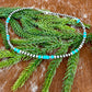 Sterling Silver Pearl 4mm and Kingman Turquoise beaded necklace