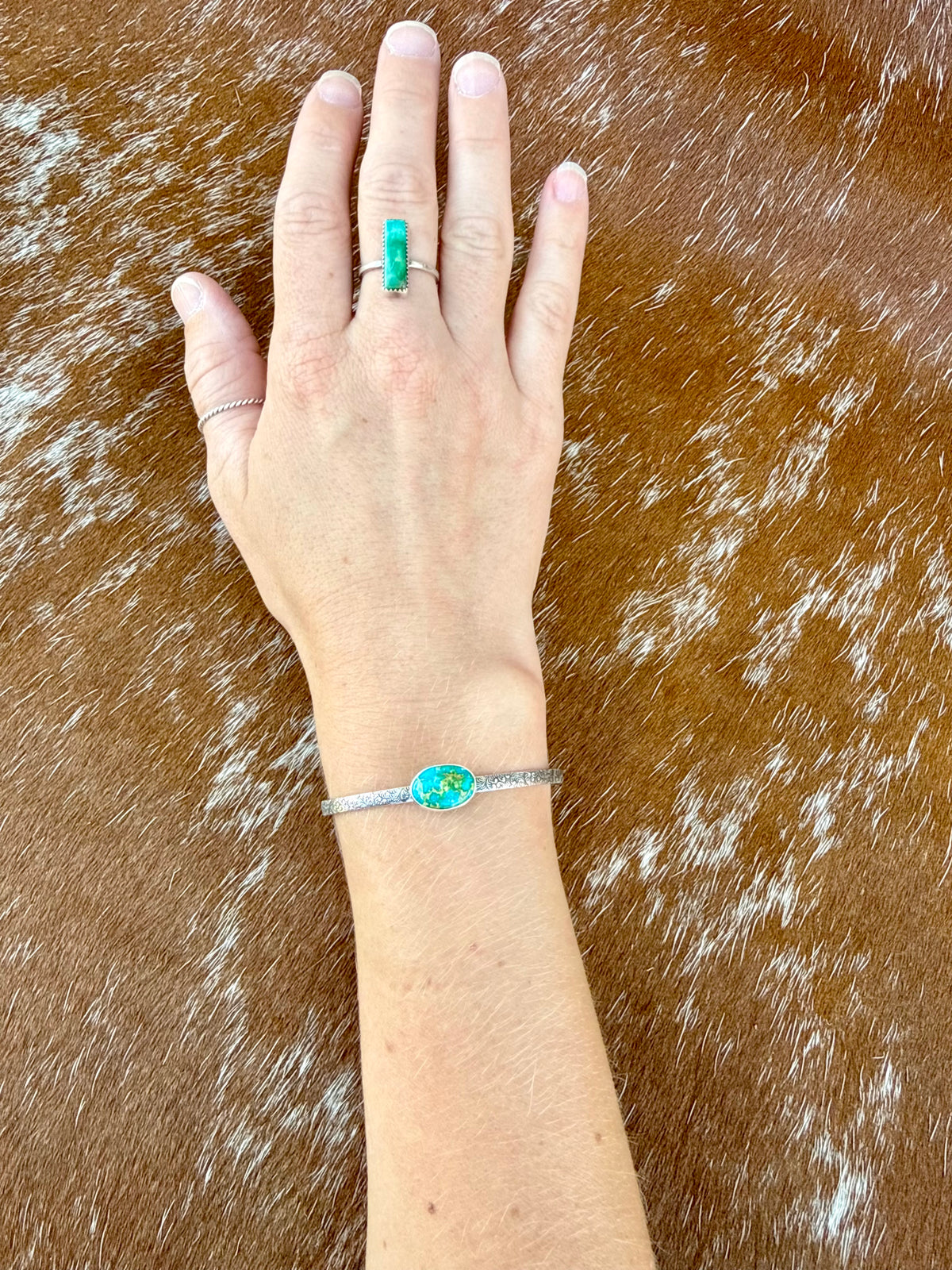 Sonoran Mountain turquoise bracelet cuff