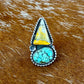 Bumble Bee Jasper & Blue Moon Turquoise Double Ring