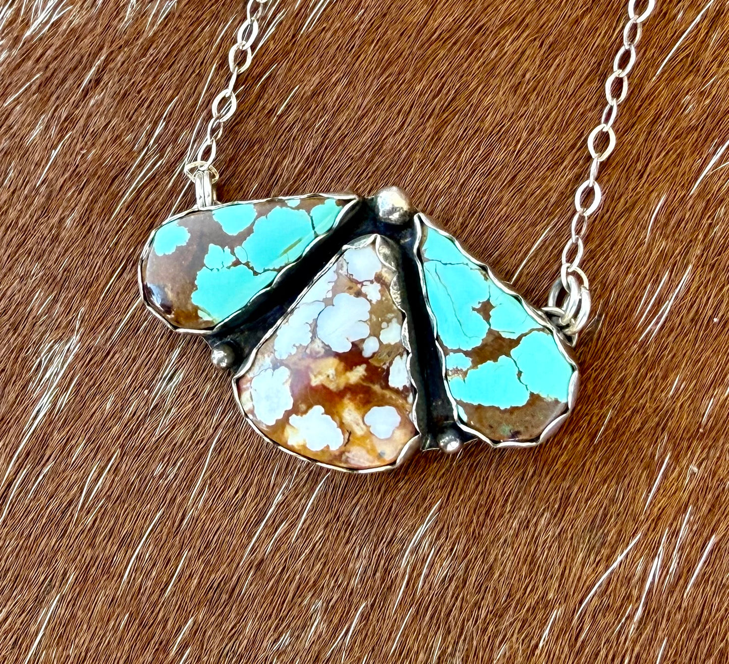 Number 8 Turquoise & Wild Horse Necklace