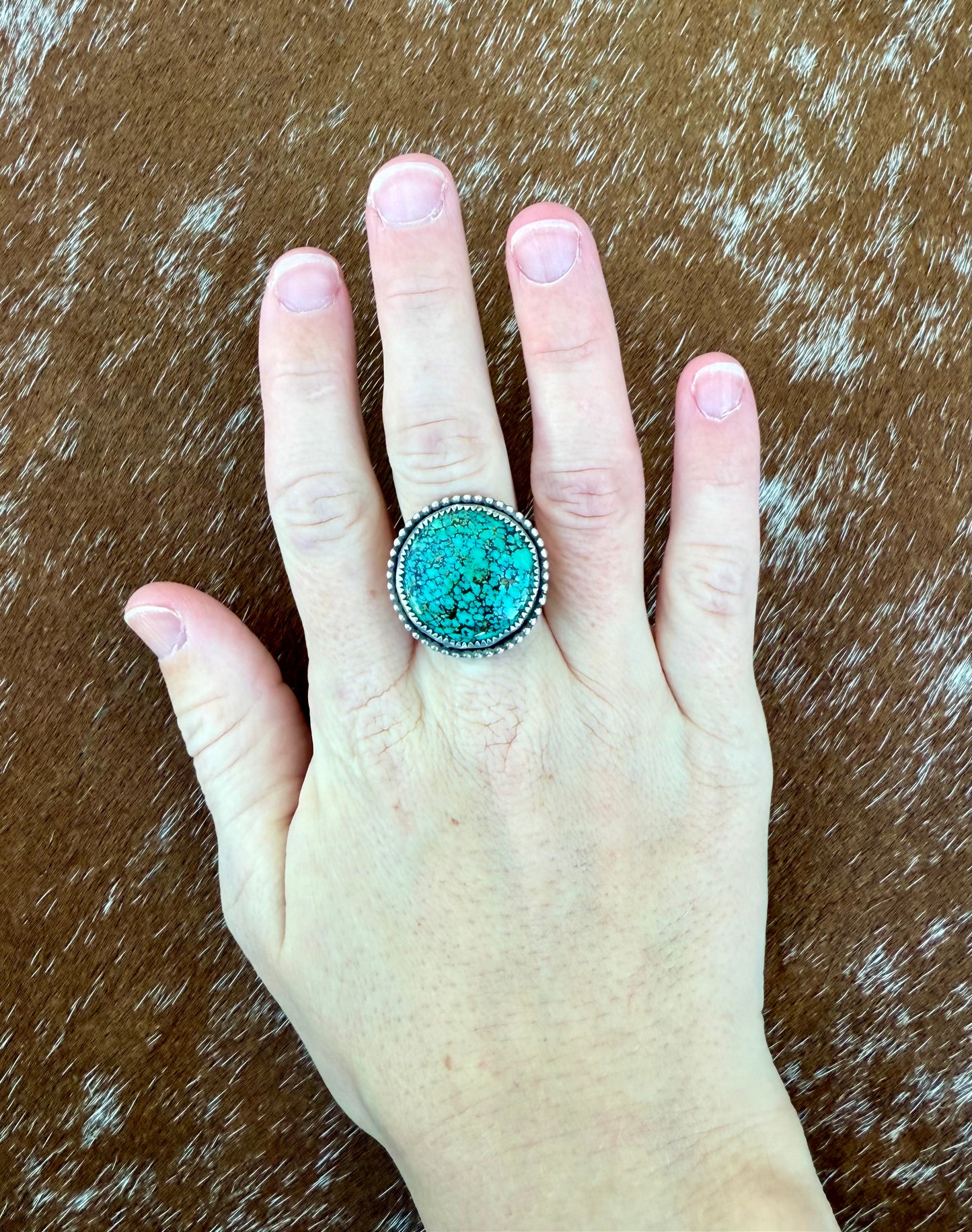 Bold Kingman Turquoise Ring