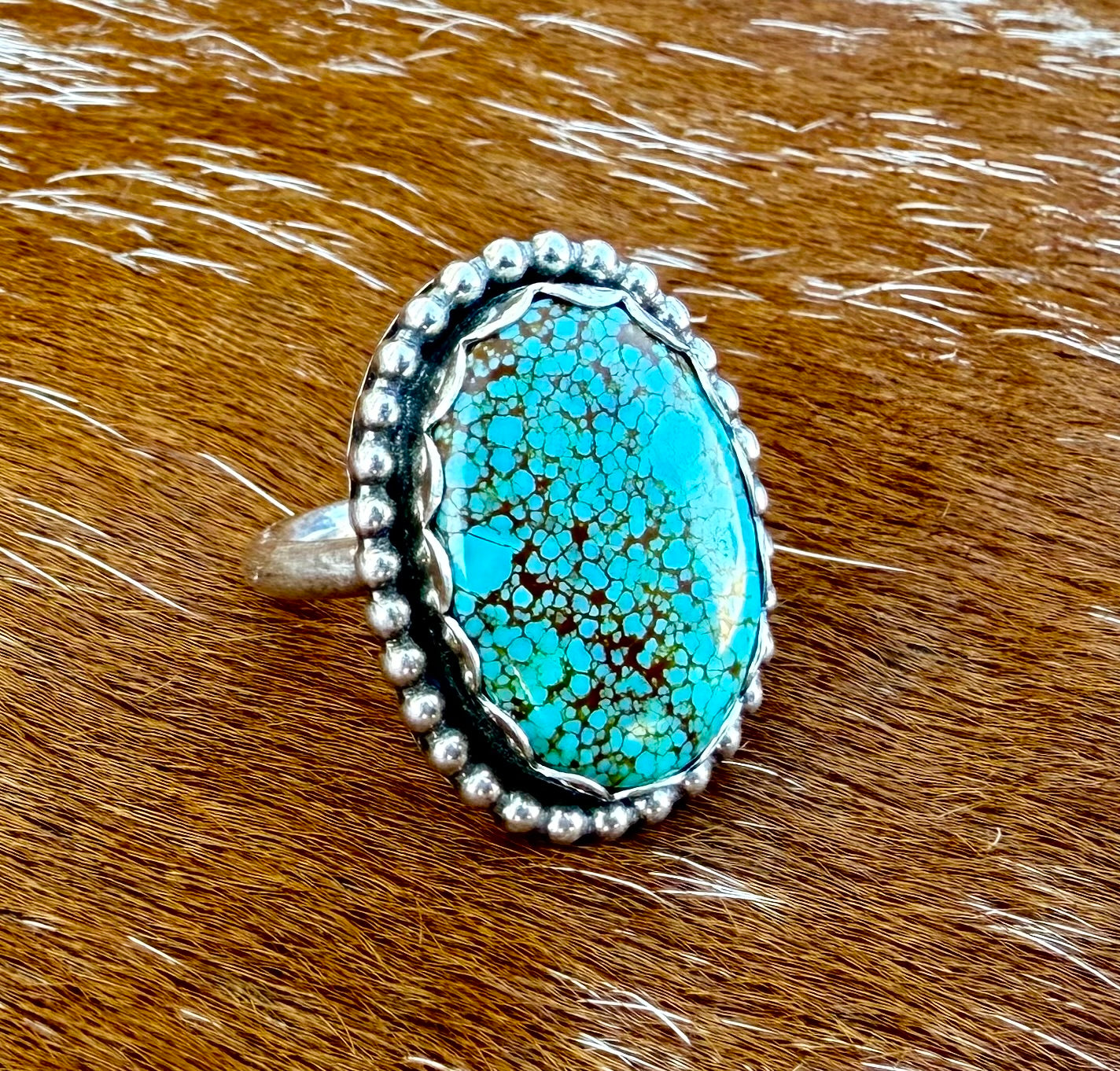 Number 8 Turquoise Ring