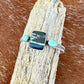 Black Buffalo Turquoise and Kingman Turquoise cuff bracelet