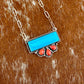 Kingman Turquoise and Spiny Oyster necklace