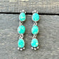 Sonoran Gold Turquoise Dangle Stud Earrings