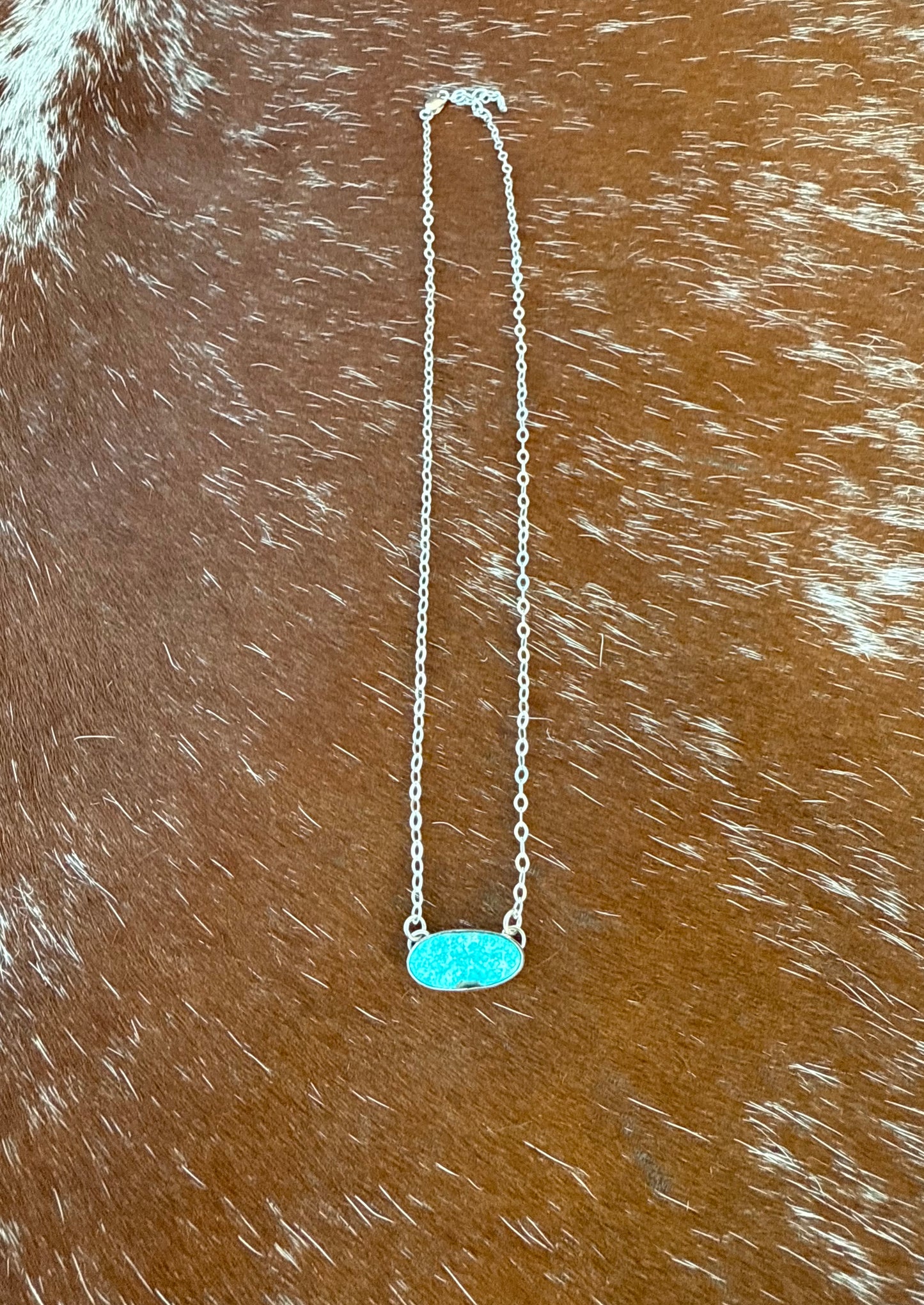 Whitewater Turquoise Bar Necklace