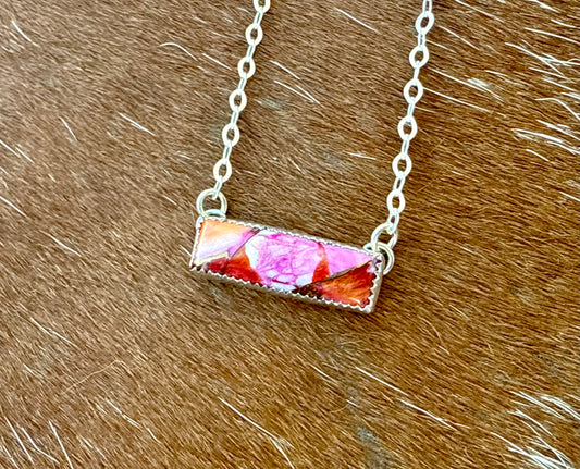 Starburst Kingman Composite bar necklace